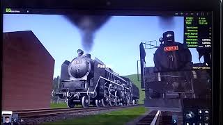 Trainz Race of Japanese Steam Locomotives [upl. by Iinde37]