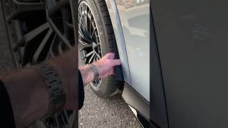 13 second AMG GLC 43 stone guard removal 1fastguard paintprotection glc mercedesglc amg easy [upl. by Yahsat]