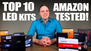 Top 10 LED Headlight Kits under 100 on Amazon Tested [upl. by Notsahc647]