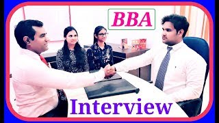 BBA interview questions and answers  BBA Interview  Management Interview  PD Classes [upl. by Inva]