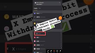 X Empire Withdrawal Kaise Kare Bybit Guide ✅  X empire Bybit withdrawal process xempirewithdrawal [upl. by Weide]