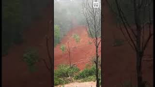 Massive landslip in Kerala caught on camera [upl. by Miriam200]