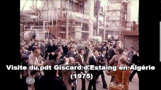 Visite du président Giscard dEstaing en Algérie 1975 [upl. by Anoved]