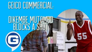 GEICO Commercial  Dikembe Mutombo Blocks A Shot🏀🕸️⛹️🫲 [upl. by Semreh]