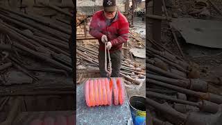 Making process of shock absorber spring [upl. by Dennison]