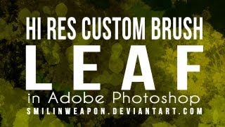 Leaf Custom Brush for Photoshop [upl. by Yvel]