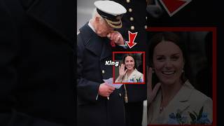 King Charles Holds Back Tears While Kate Makes Rare Royal Appearance At Memorial Service shorts [upl. by Reddy746]