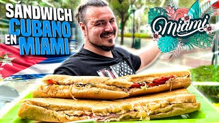 Probando el FAMOSO SANDWICH CUBANO en MIAMI 🥪 [upl. by Giesser]