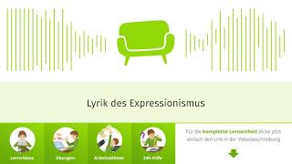 Lyrik des Expressionismus einfach erklärt  sofatutor [upl. by Solana]