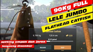 neherrin river fishing planet full flathead catfish  mancing lele jumbo full 90kg [upl. by Jr]