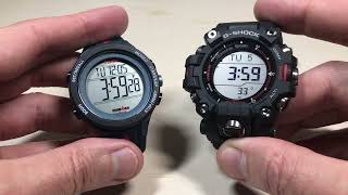 Hourly Chime on Timex Ironman vs Casio GShock [upl. by Harret]