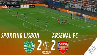 SPORTING LISBON vs ARSENAL FC 22 • HIGHLIGHTS  VideoGame Simulation amp Recreation [upl. by Aikel440]