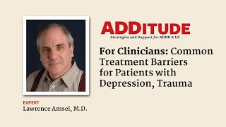 Common Treatment Barriers for Patients with Depression Trauma with Lawrence Amsel MD [upl. by Ilahsiav392]