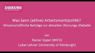 Was kann aktive Arbeitsmarktpolitik Wissenschaftliche Beiträge zur aktuellen KürzungsDebatte [upl. by Attenra469]