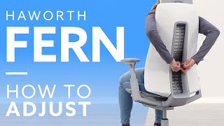 How To Haworth Fern Office Chair Adjustment Guide [upl. by Rotkiv]