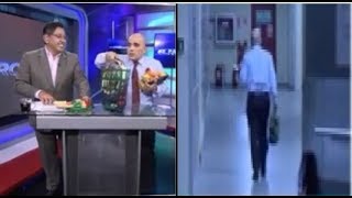 Asi salio Mauricio Ayora Caterva del canal TC en el noticiero en vivo VIRAL [upl. by Efren281]