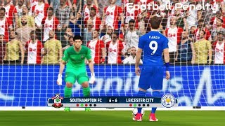 Southampton vs Leicester City  Penalty Shootout  PES 2017 Gameplay [upl. by Cassandry]