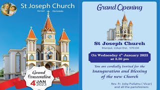 St Joseph Church Manipal  Opening Ceremony  Live [upl. by Garbers753]