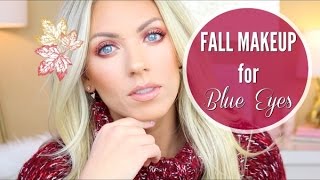 Fall Makeup for Blue Eyes  Cranberry Smoky Eye [upl. by Yrogerg]