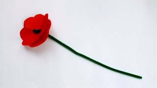 How to make an Anzac Day memorial poppy [upl. by Ilecara606]