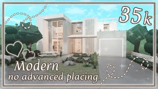 Bloxburg Build  Modern 2 Story Family House no advanced placing 35k [upl. by Kcorb]