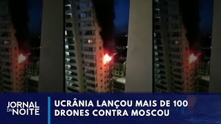 Ucrânia faz maior ataque contra a Rússia desde 2022 I Jornal da Noite [upl. by Aihsinat]