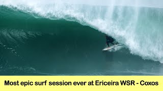 Most epic surf session ever at Ericeira WSR  Coxos [upl. by Odelle399]