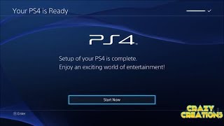 Playstation 4  Initial Startup Screen [upl. by Vernor]