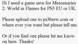 Mercenaries 2 World in Flames PS3 Game Save [upl. by Hesta]