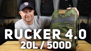 GORUCK 20L Rucker 40  A 500D Rucker LESS zippers MORE Velcro [upl. by Alien]