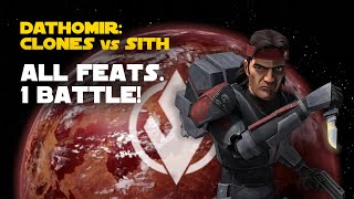 Dathomir Clones vs Sith Galactic Challenge  SWGOH GC X [upl. by Sterling830]