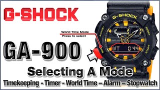 GA900 GShock Module 5637 Selecting a Mode  Easy Tutorial [upl. by Cherilynn]