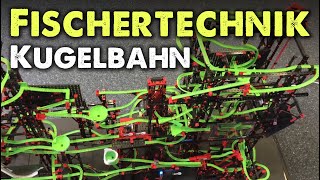 Große Fischertechnik Kugelbahn selbst gebaut [upl. by Bolan]