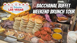 LAS VEGAS BUFFET TOUR  Bacchanal Weekend Brunch at Caesars Palace [upl. by Sivatco292]