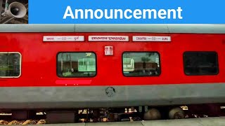 15159Sarnath Express Announcement at Gazipur City Railway Station [upl. by Deeyn740]