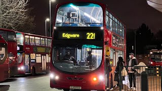 Londons Buses after dark at Turnpike Lane station 5th January 2023 [upl. by Rj]