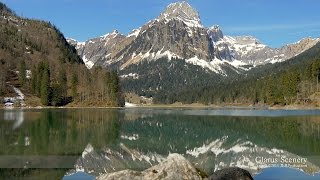 Lake Obersee Näfels Glarus SWITZERLAND 湖 [upl. by Animehliw]