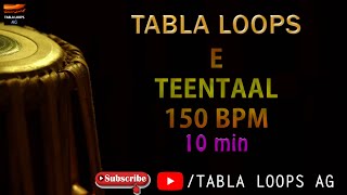 TEENTAAL  E SCALE  150BPM  TABLA LOOPS [upl. by Jeffers]