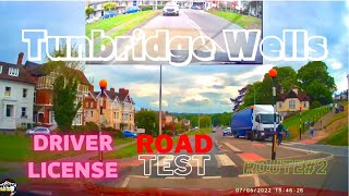 UK driving road test sample route 2 at Tunbridge WellsTN1 2ES [upl. by Arnold]