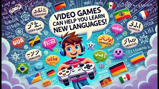 Did you know that some video games can help you learn new languages 🎮🌍 [upl. by Kallman]