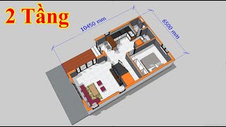 65x10m lên 2 tầng 3 pngủ có pthờ riêng  NHÀ ĐẸP 3D  3DMT924 [upl. by Kobylak705]