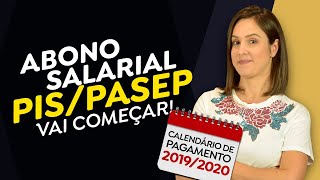 CALENDÁRIO PIS PASEP 20192020 Começou o saque do ABONO SALARIAL será que você tem direito [upl. by Ykceb]