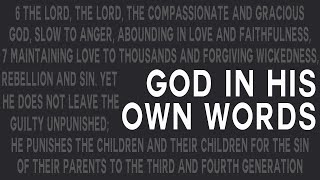 God in His Own Words Who is God  John Amstutz [upl. by Noonan]