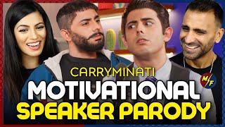 MOTIVATIONAL SPEAKER PARODY  CARRYMINATI  REACTION [upl. by Patsis]