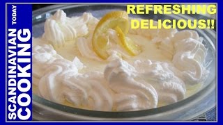 Citronfromage Dessert Opskrift  A Classic Danish Lemon Mousse Dessert Recipe [upl. by Gan]