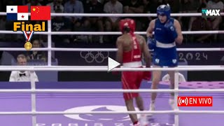 Atheyna vs Li Qian en vivo pelea completa Final Boxeo Paris 2024 medalla oro Atheyna Bylon en vivo [upl. by Sielen]