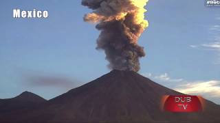 Mexicos Colima Volcano explosion 18122016 [upl. by Axel897]