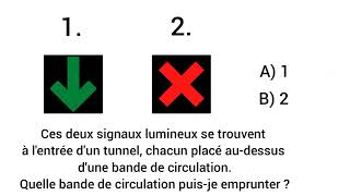 Examen théorique permis de conduire les signaux lumineux test et explications [upl. by Sale]