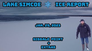 Lake Simcoe Ice Report Jan 29 2023 [upl. by Pilif]