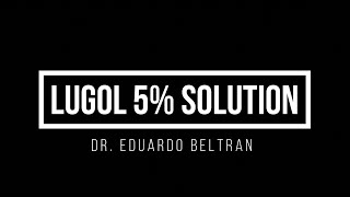 Benefits of Lugol 5 Solution [upl. by Gorrono]